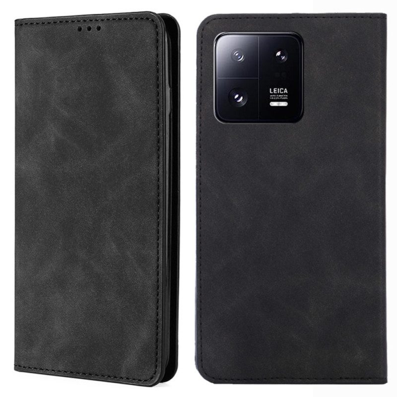 Folio Cover Xiaomi 13 Pro Custodia in pelle Tocco Di Pelle