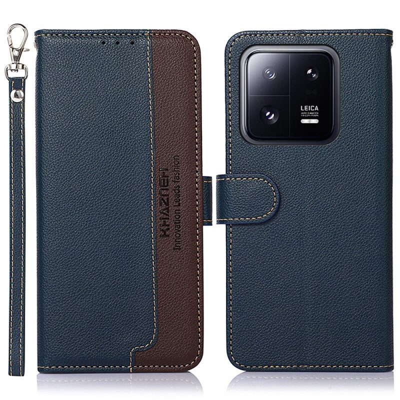 Folio Cover Xiaomi 13 Pro Lychee Style Rfid Khazneh