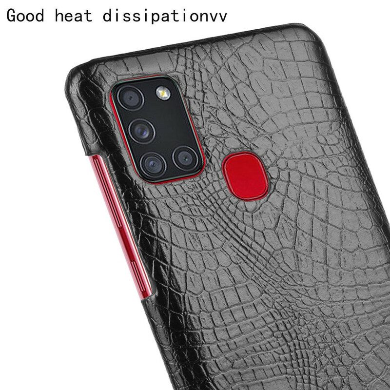 Cover Samsung Galaxy A21s Effetto Pelle Di Coccodrillo