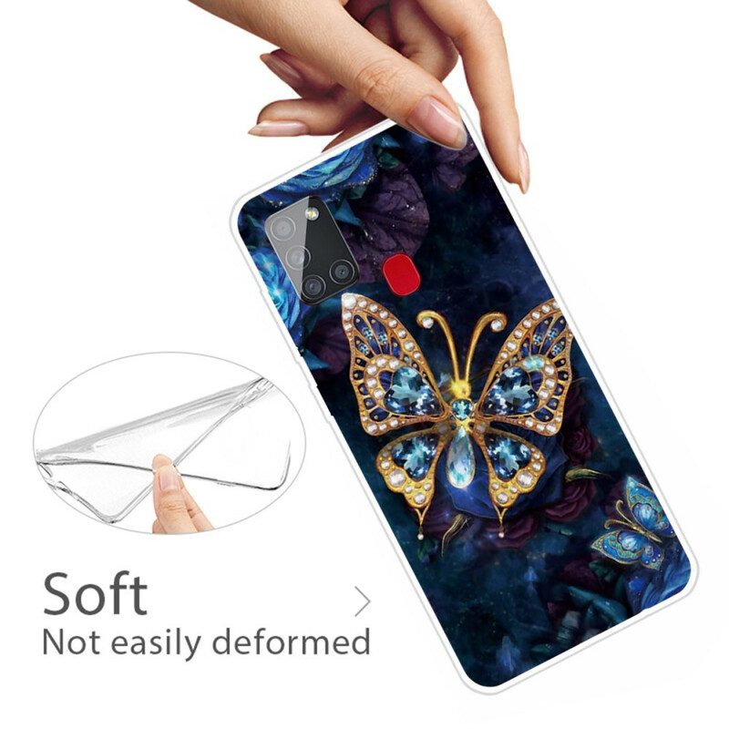 Cover Samsung Galaxy A21s Varie Farfalle