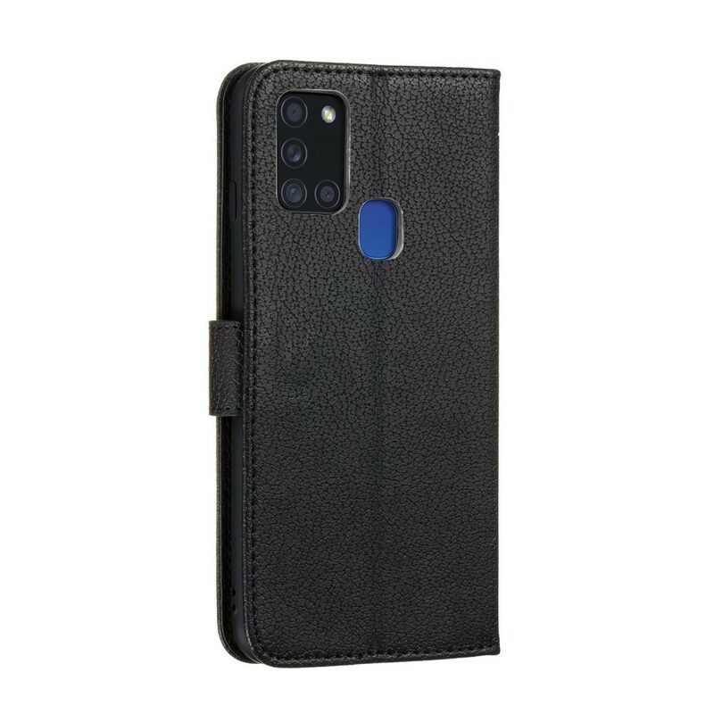 Custodia in pelle Samsung Galaxy A21s Ecopelle Vivi Il Tuo Sogno