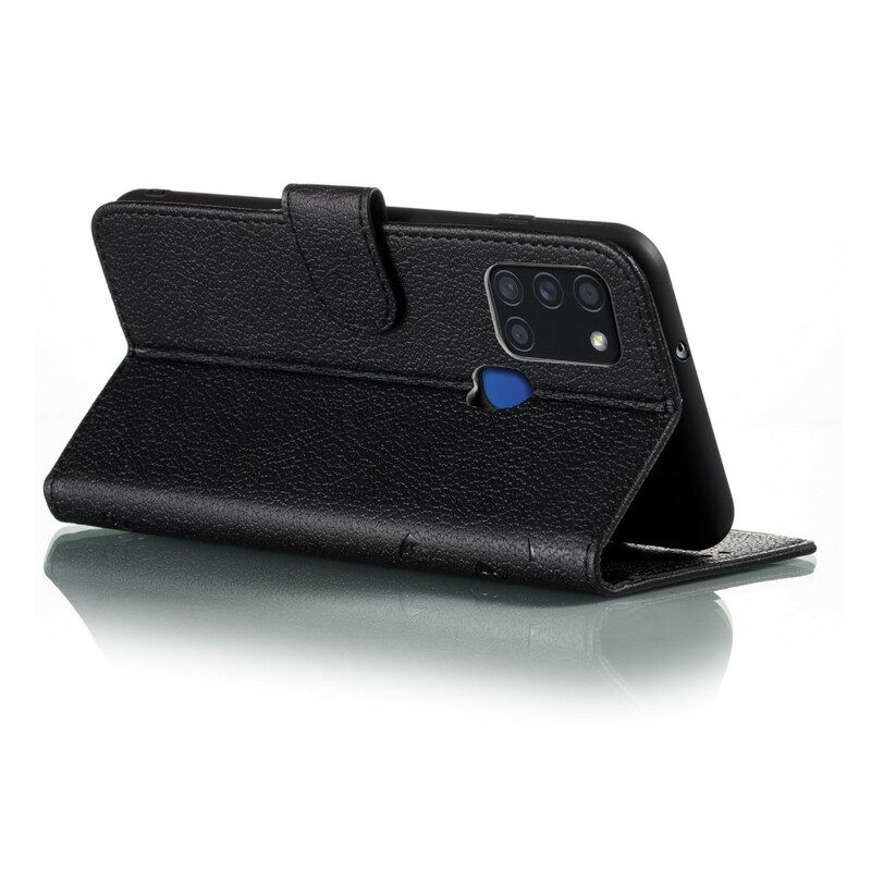 Custodia in pelle Samsung Galaxy A21s Ecopelle Vivi Il Tuo Sogno