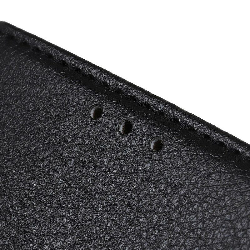 Custodia in pelle Samsung Galaxy A21s Singolo Litchi Ecopelle