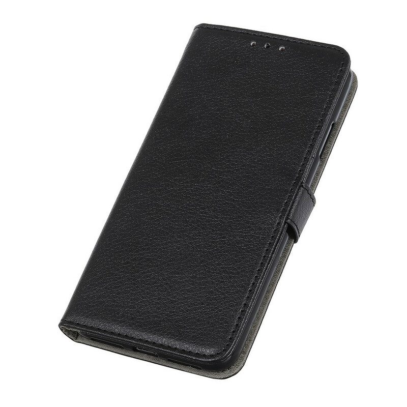 Custodia in pelle Samsung Galaxy A21s Singolo Litchi Ecopelle