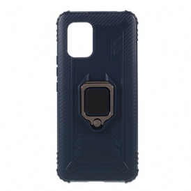Cover Xiaomi Mi 10 Lite Anello E Stile In Fibra Di Carbonio