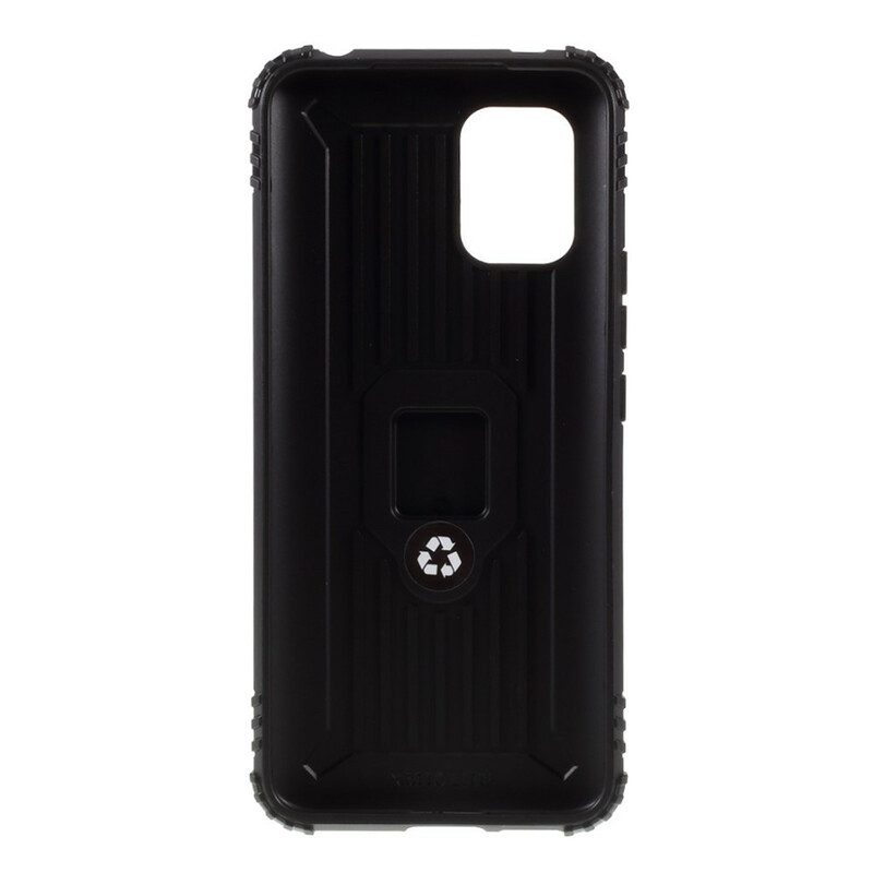 Cover Xiaomi Mi 10 Lite Anello E Stile In Fibra Di Carbonio