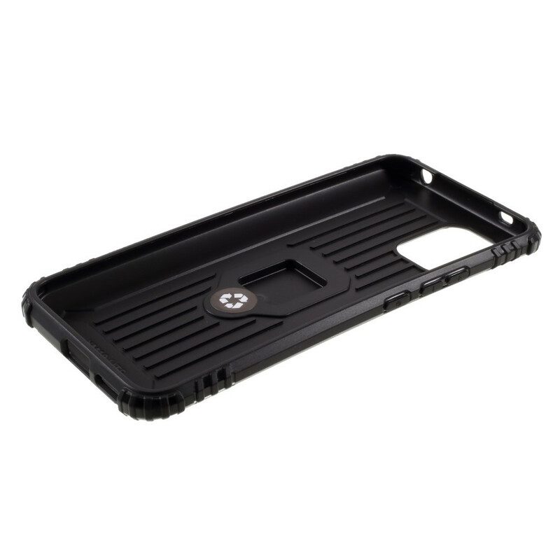 Cover Xiaomi Mi 10 Lite Anello E Stile In Fibra Di Carbonio