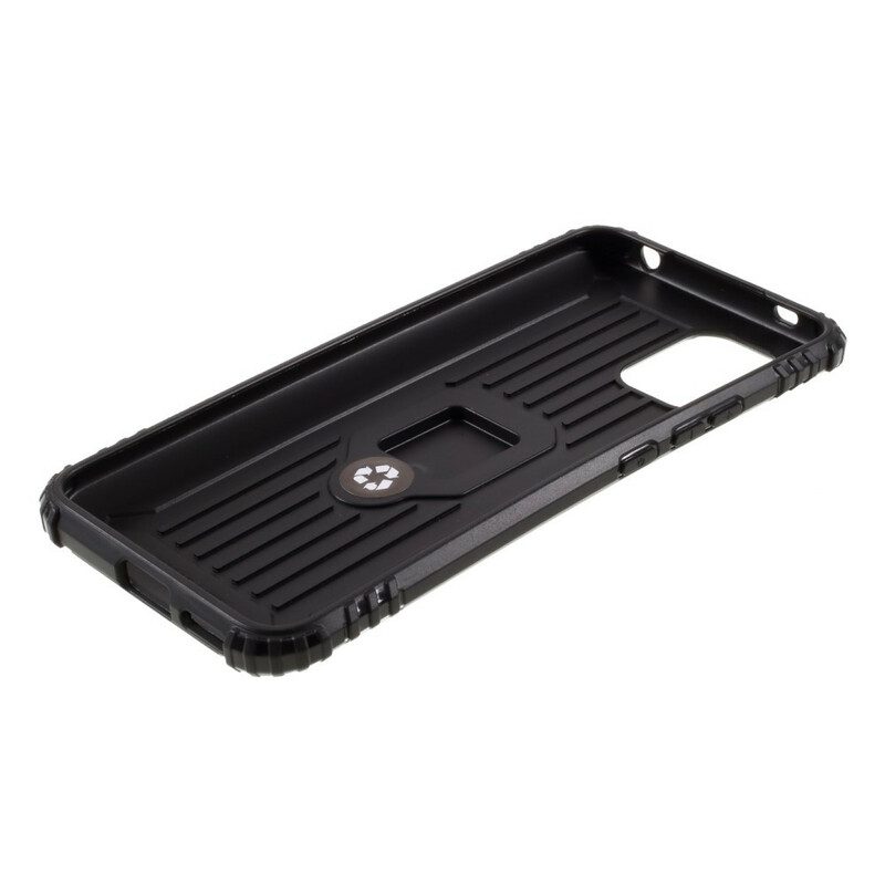 Cover Xiaomi Mi 10 Lite Anello E Stile In Fibra Di Carbonio