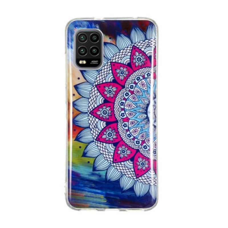 Cover Xiaomi Mi 10 Lite Mandala Colorato Fluorescente
