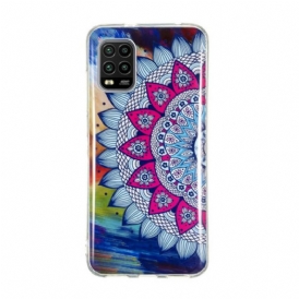 Cover Xiaomi Mi 10 Lite Mandala Colorato Fluorescente