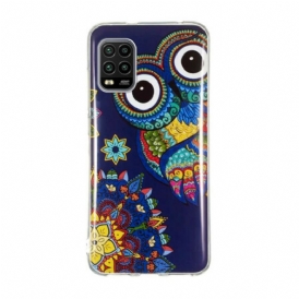 Cover Xiaomi Mi 10 Lite Mandala Gufo Fluorescente