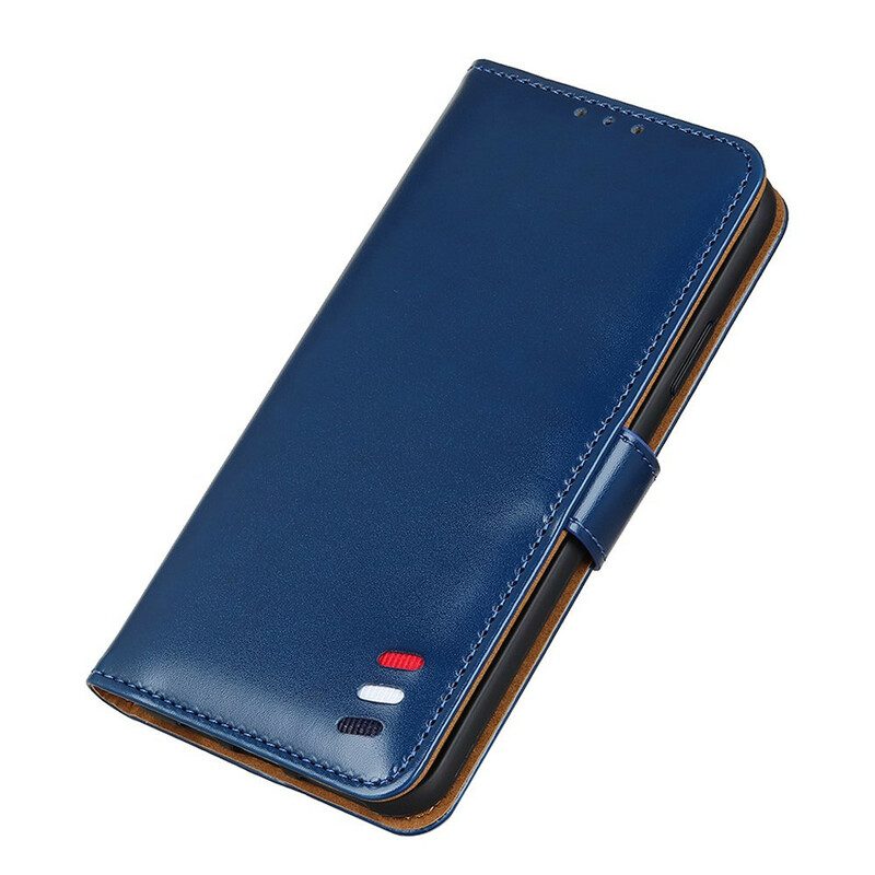 Custodia in pelle Xiaomi Mi 10 Lite Effetto Pelle Tricolore