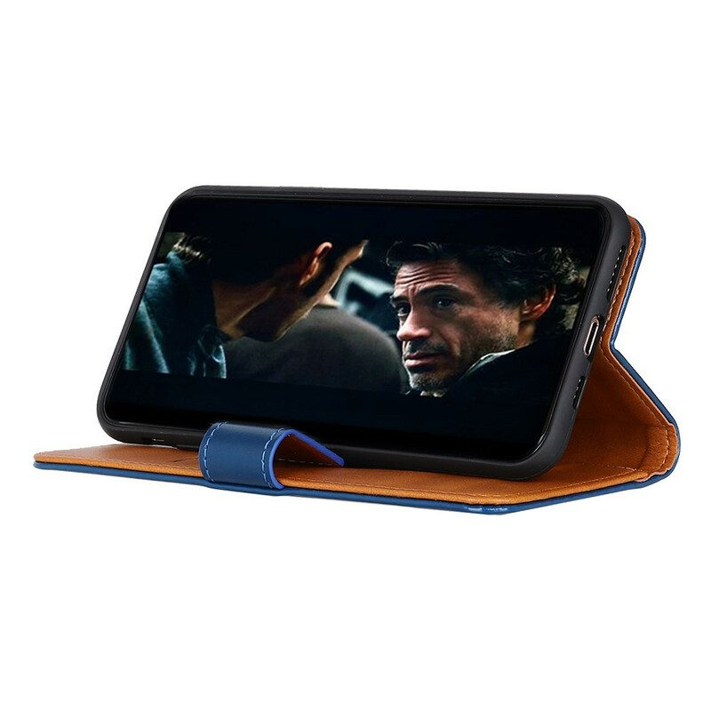 Custodia in pelle Xiaomi Mi 10 Lite Effetto Pelle Tricolore