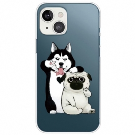 Cover iPhone 14 Plus Cani Divertenti