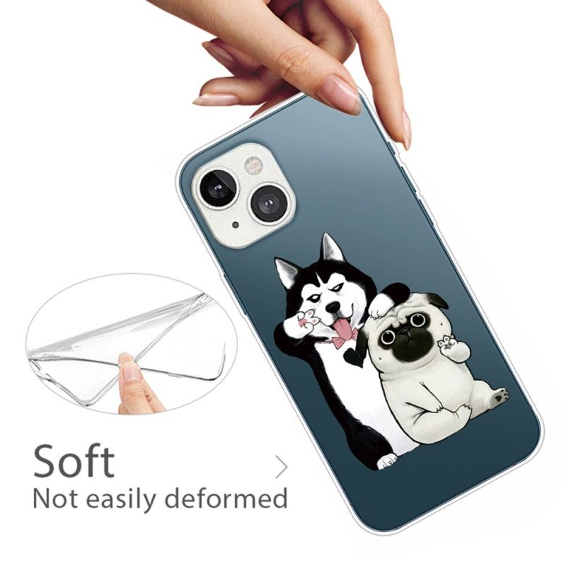 Cover iPhone 14 Plus Cani Divertenti