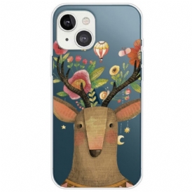 Cover iPhone 14 Plus Cervo Tribale