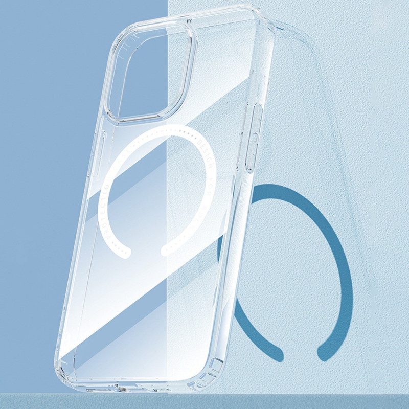 Cover iPhone 14 Plus Compatibile Con Magsafe Rook Trasparente