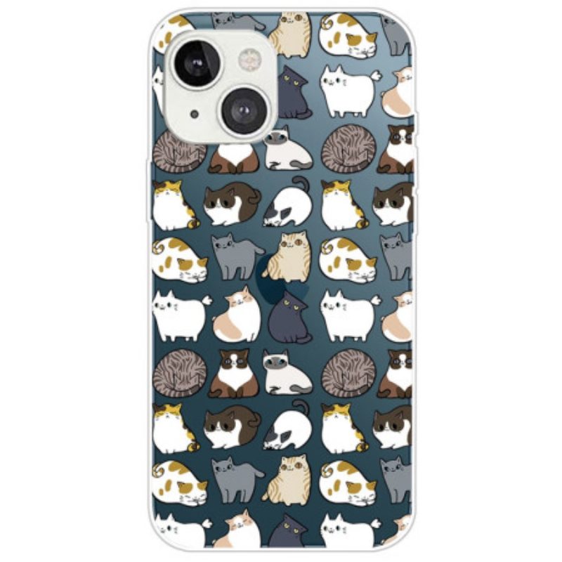Cover iPhone 14 Plus Gatti Senza Soluzione Di Continuità