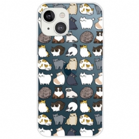 Cover iPhone 14 Plus Gatti Senza Soluzione Di Continuità