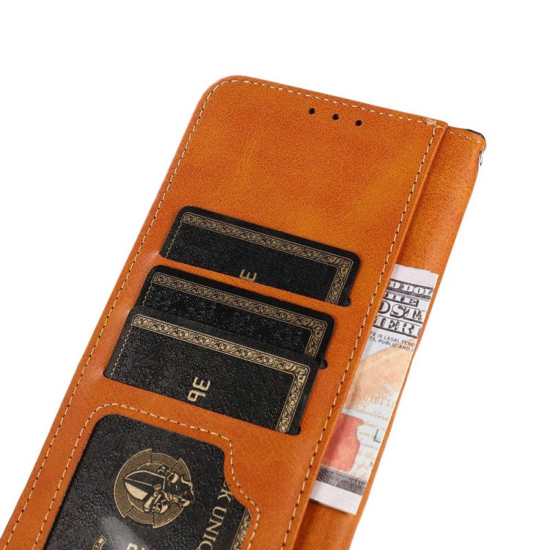 Custodia A Portafoglio iPhone 14 Plus Con Cinturino Khazneh