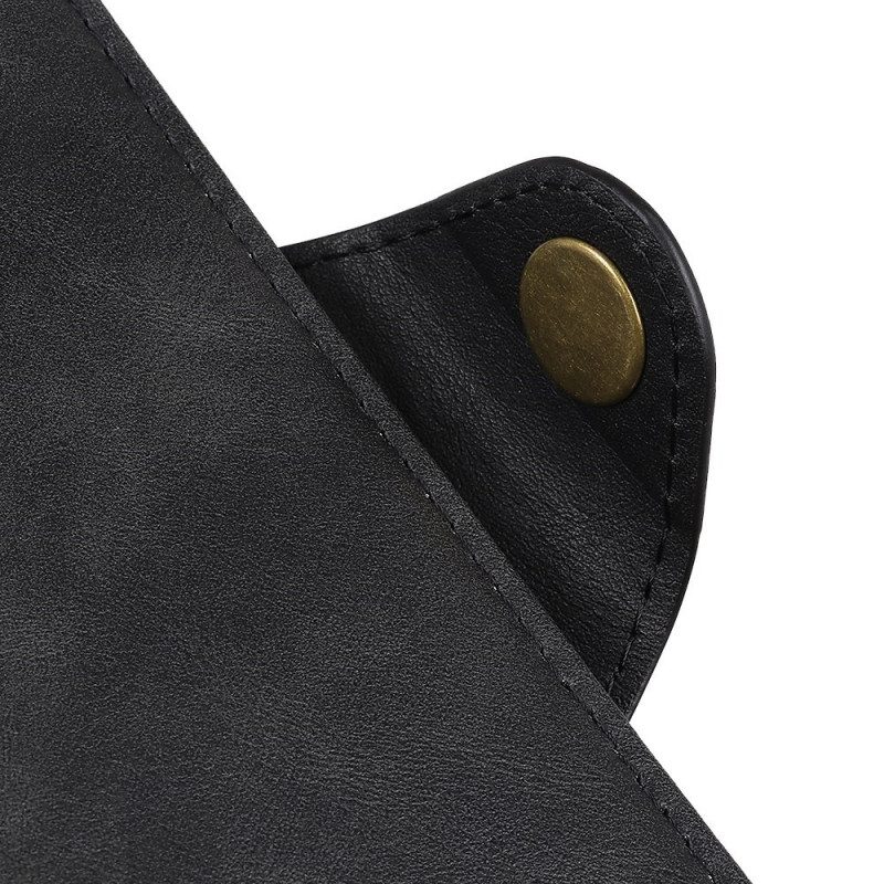 Custodia in pelle iPhone 14 Plus Bottone In Ecopelle