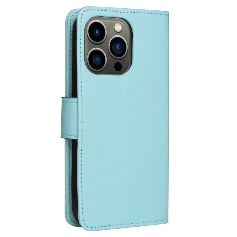 Custodia in pelle iPhone 14 Plus Classico Trapuntato