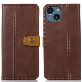 Custodia in pelle iPhone 14 Plus Fettuccia