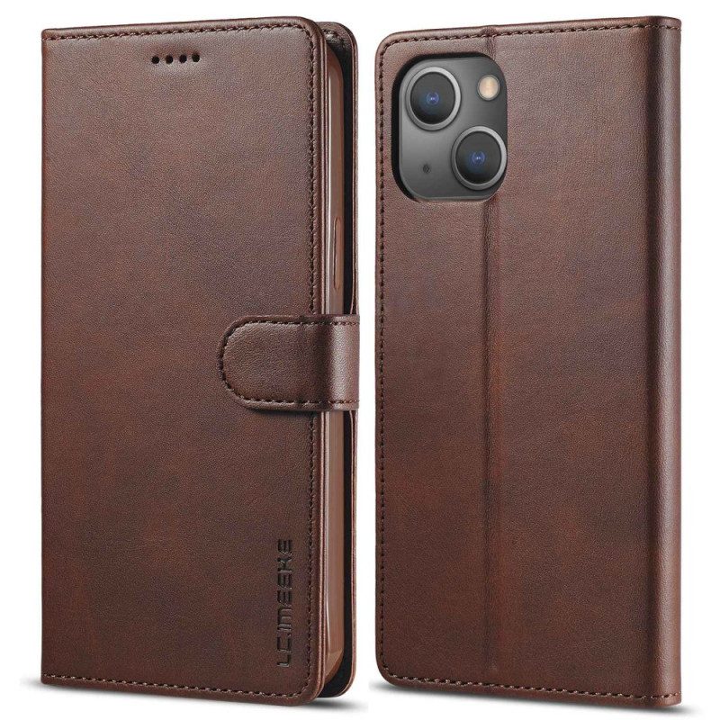 Custodia in pelle iPhone 14 Plus Lc.imeeke