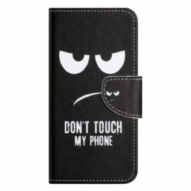 Custodia in pelle iPhone 14 Plus Non Toccare Il Mio Telefono