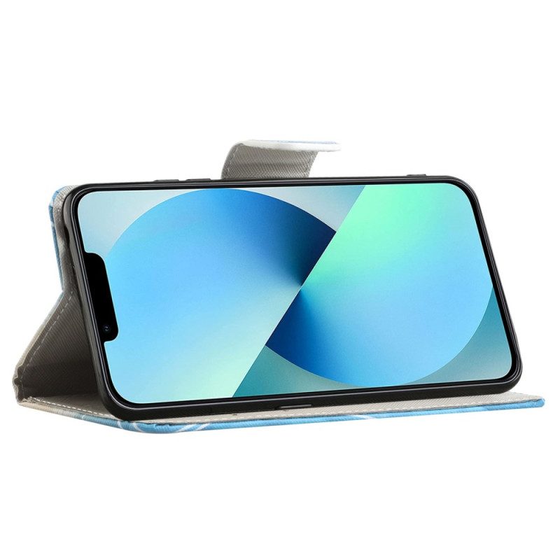 Custodia in pelle iPhone 14 Plus Stai Calmo