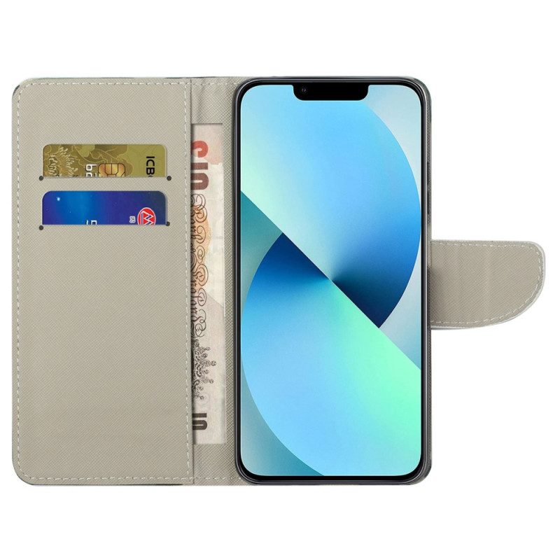 Custodia in pelle iPhone 14 Plus Tribù Del Gufo