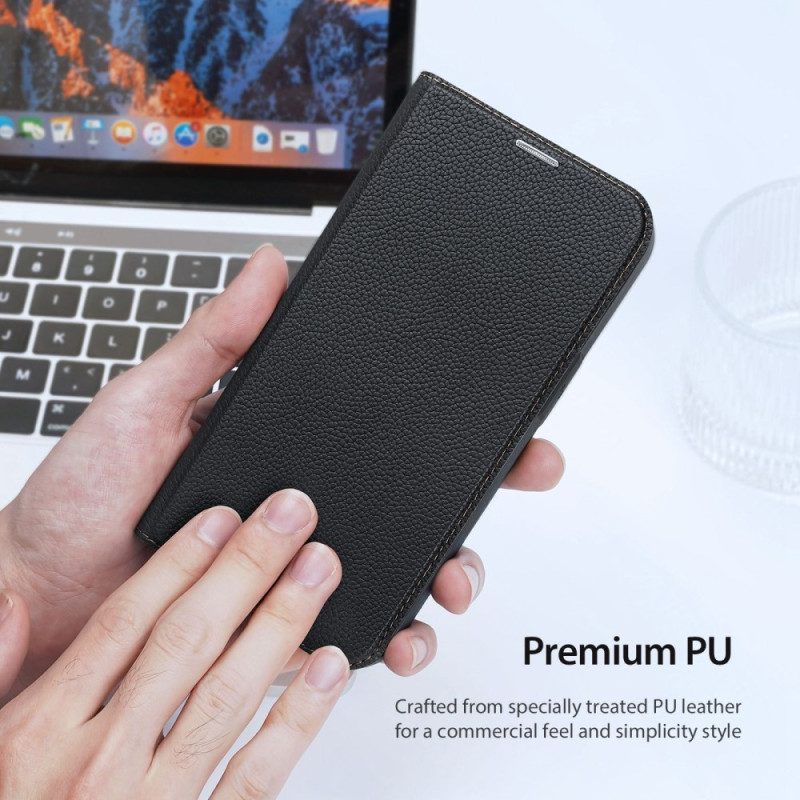 Folio Cover iPhone 14 Plus Custodia in pelle Porta Carte Doppio Dux Ducis