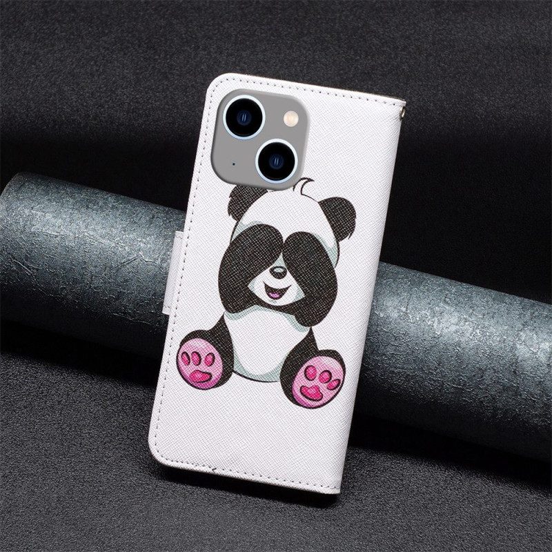 Folio Cover iPhone 14 Plus Divertimento Panda