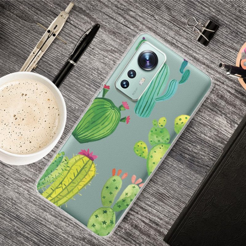 Cover Xiaomi 12 / 12X Cactus Dell'acquerello