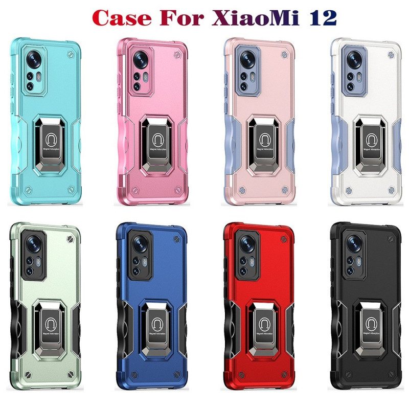 Cover Xiaomi 12 / 12X Design Con Staffa Ad Anello
