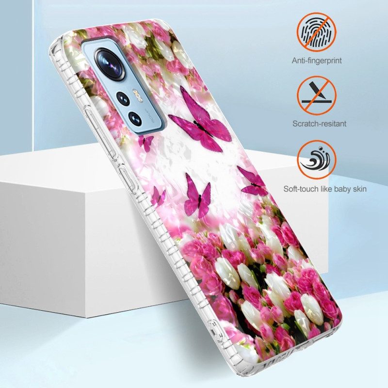 Cover Xiaomi 12 / 12X Farfalle Alla Moda