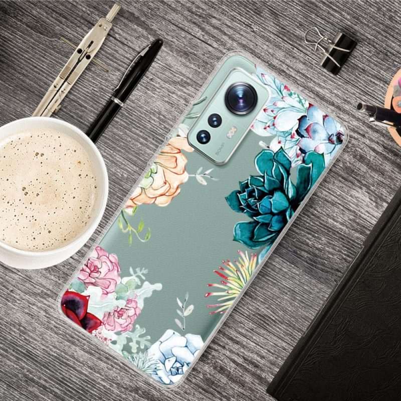 Cover Xiaomi 12 / 12X Fiori Dell'acquerello