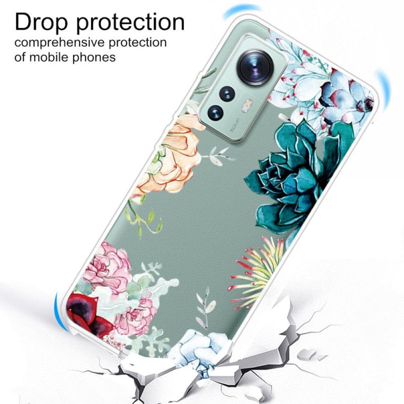 Cover Xiaomi 12 / 12X Fiori Dell'acquerello
