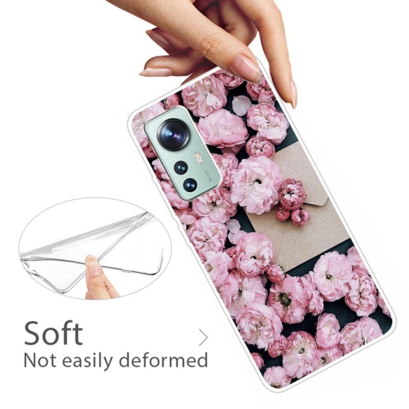 Cover Xiaomi 12 / 12X Fiori In Silicone
