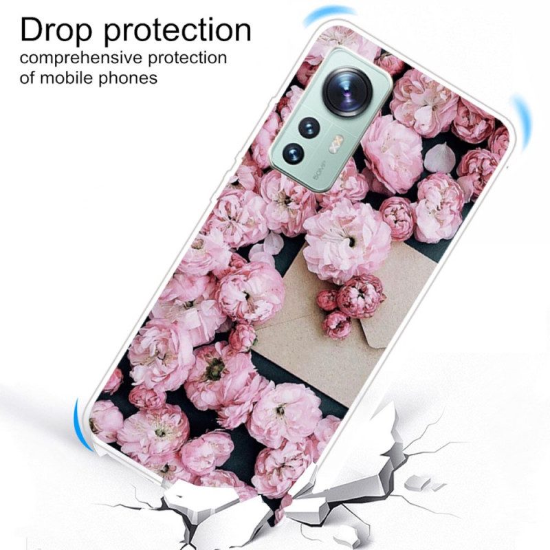 Cover Xiaomi 12 / 12X Fiori In Silicone