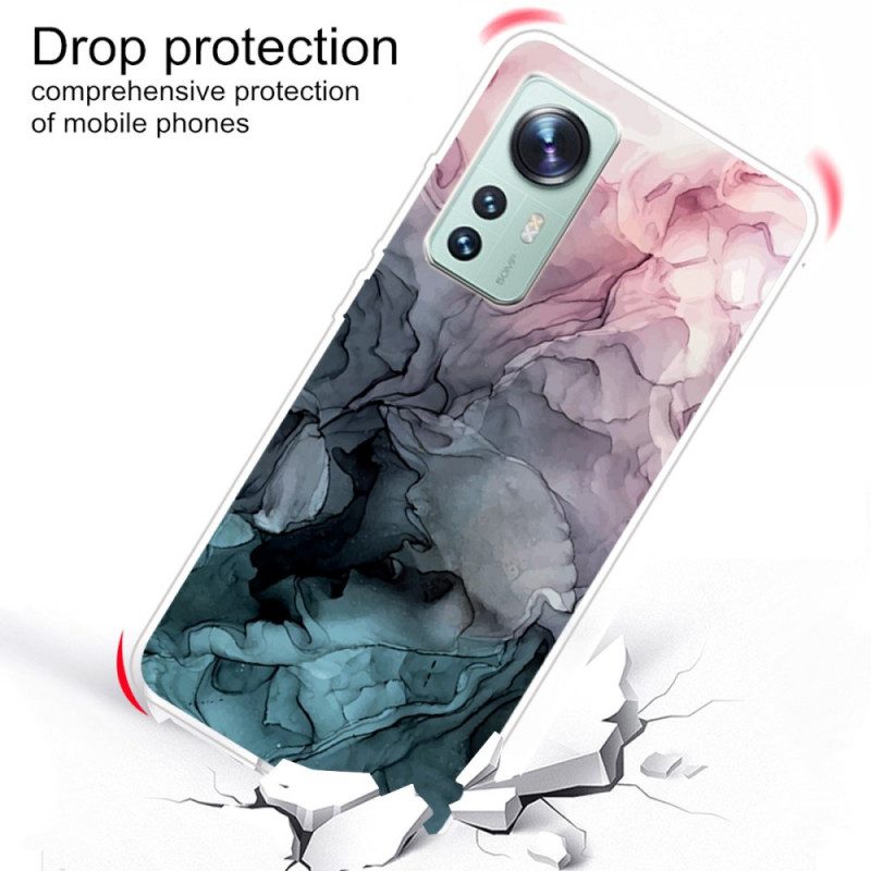 Cover Xiaomi 12 / 12X Marmo Siliconico