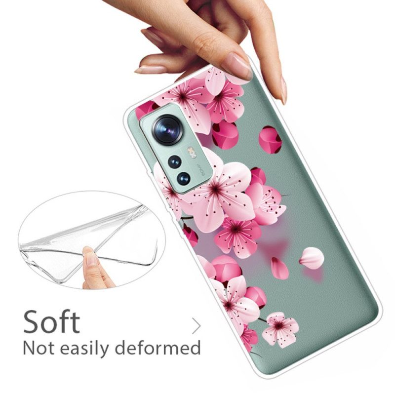 Cover Xiaomi 12 / 12X Piccoli Fiori Rosa