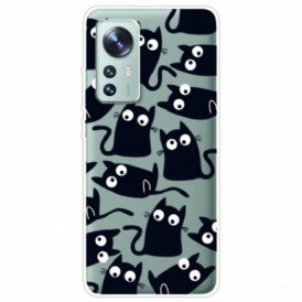 Cover Xiaomi 12 / 12X Più Gatti Neri
