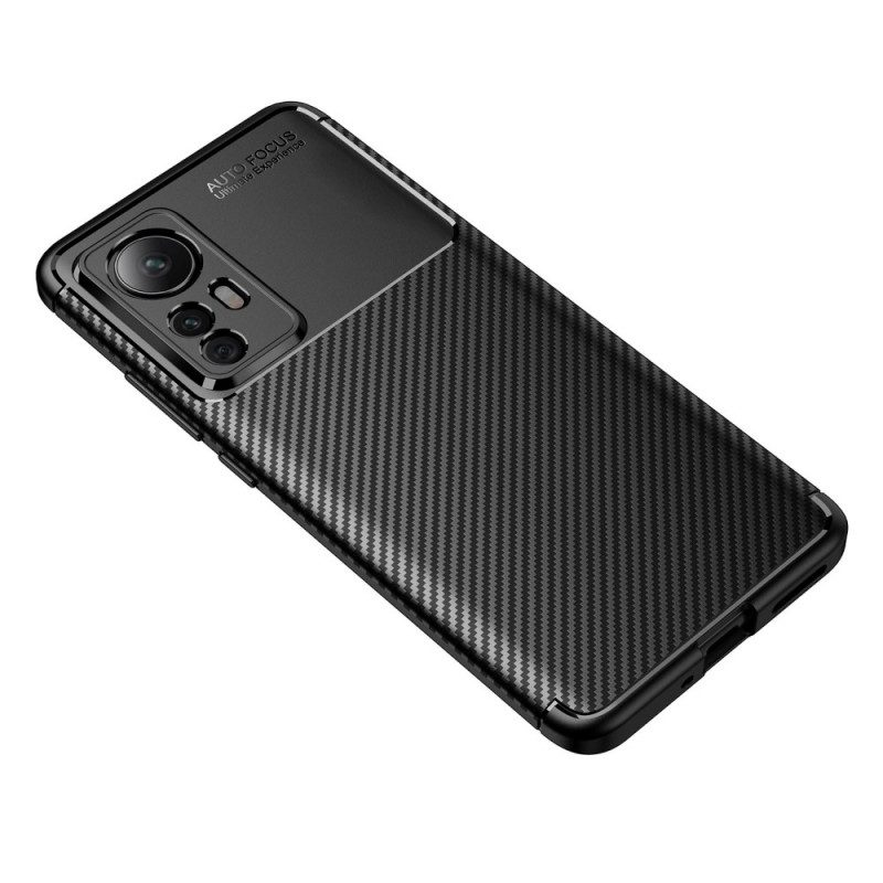 Cover Xiaomi 12 / 12X Struttura Flessibile In Fibra Di Carbonio