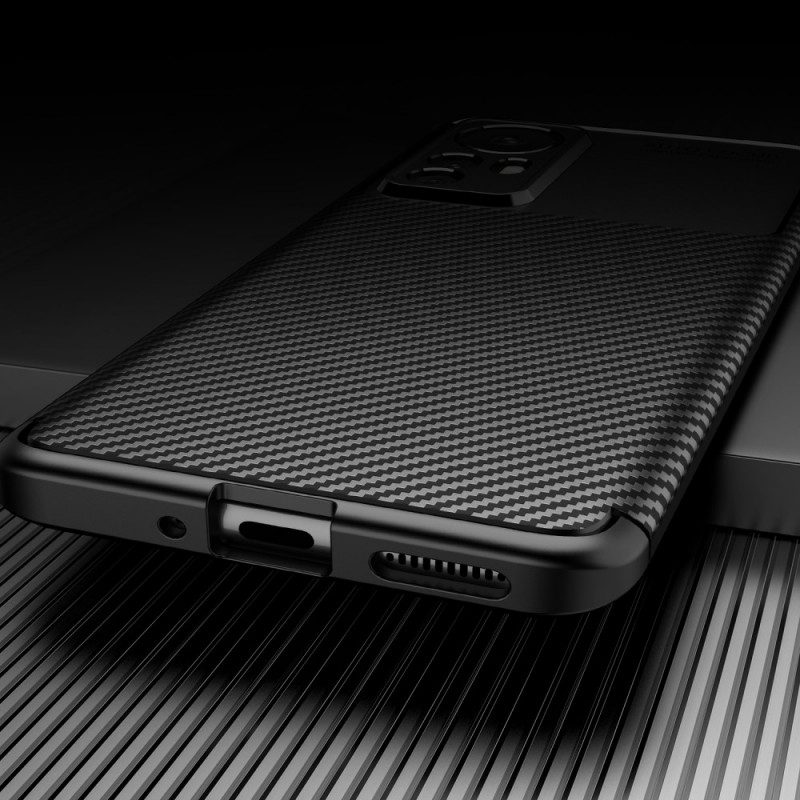 Cover Xiaomi 12 / 12X Struttura Flessibile In Fibra Di Carbonio