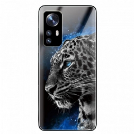 Cover Xiaomi 12 / 12X Testa Di Felino In Vetro Temperato