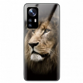 Cover Xiaomi 12 / 12X Testa Di Leone In Vetro Temperato