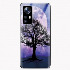 Cover Xiaomi 12 / 12X Vetro Temperato Albero E Luna