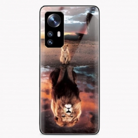 Cover Xiaomi 12 / 12X Vetro Temperato Da Sogno Di Lion Cub