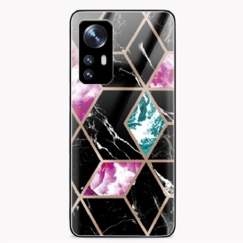 Cover Xiaomi 12 / 12X Vetro Temperato Di Design In Marmo